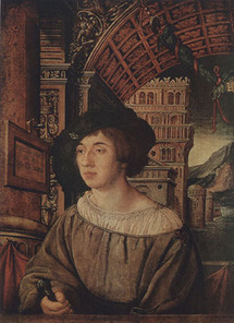 finh003-Ambrosius Holbein(Bildnis eines junges Mannes 1518)