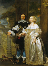finp006-Gonzalez Coques (Bildnis eines Ehepaares im Park 1660)