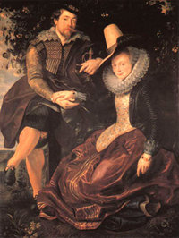 finp011-Peter Paul Rubens(Rubens und Isabella Brant in der Geißblattlaube1609-10)