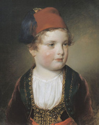 fink011-Friedrich von Amerling (Viktor Prinz Odesclchi als Kind 1838)