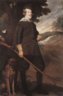 finh012-Diego Rodríguez de Silva y Velázquez (König Philipp IV von Spanien im Jagdkostüm 1632)
