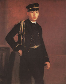 finh015-Edgar Degas(Achille de Gas im Uniform eines Kadets 1856-57)