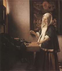 find077-Jan Vermeer (Die Perlenwägerin 1662-65)