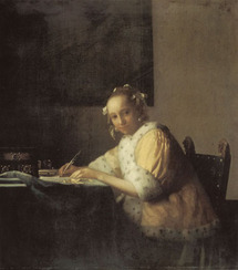 find078-Jan Vermeer (Schreibende Frau 1665)