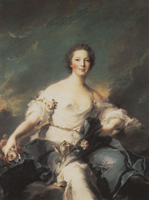 find080-Jean Marc Nattier (Die Marquise de Baglion als Flora 1746)