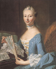 find096-Johann Heinrich Tischbein dÄ (Junge Dame mit Fächer 1752-53)