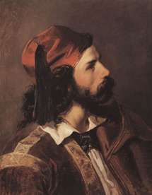 finh043-Friedrich von Amerling (Porträt eines Mannes in orientalischer Kleidung 1842)